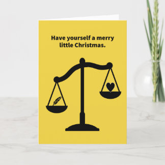 羽おもしろいのクリスマスより軽いプリンハート カード