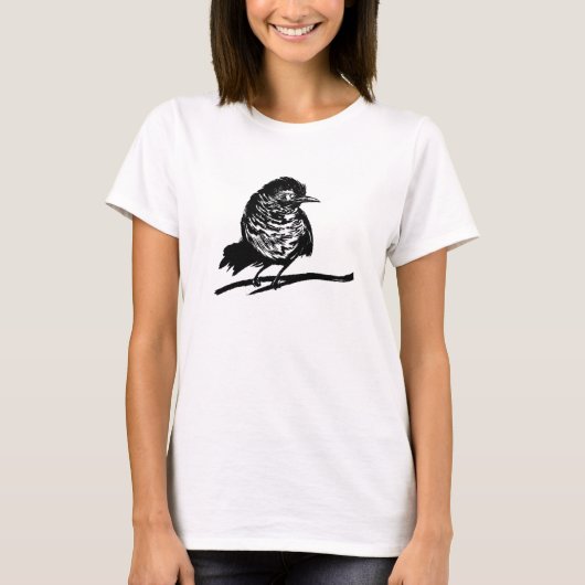 羽およびインク Tシャツ (正面)