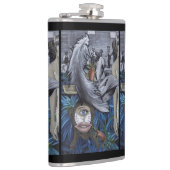 "羽およびスケール"のビニールの包まれたなフラスコ フラスク (右)