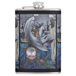 "羽およびスケール"のビニールの包まれたなフラスコ フラスク