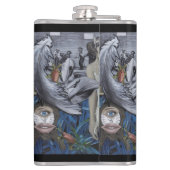 "羽およびスケール"のビニールの包まれたなフラスコ フラスク (裏面)