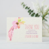 羽および花のサンキューカード サンキューカード (スタンド正面)