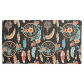 羽お洒落夢フローラティール(緑がかった色) 枕カバー (正面左)