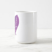 羽が現われるとき天使はほぼ大きいOz 15です コーヒーマグカップ (中央)