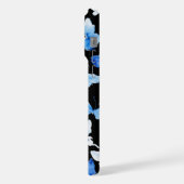 羽が青く優雅な蝶デザイン» iPhoneケース (左側面)