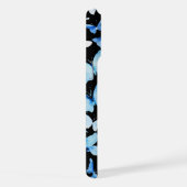 羽が青く優雅な蝶デザイン» iPhoneケース (右側面)