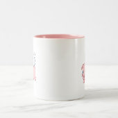 羽つき子ぶた - 空飛ぶ豚 ツートーンマグカップ (中央)