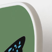 羽で美しい蝶をパーソナライズカラフルする ピックルボールラケット (左詳細)