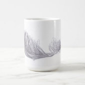 羽としてライト コーヒーマグカップ (中央)