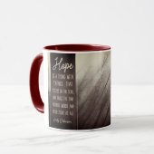 羽との事を望んで下さい マグカップ (正面左)