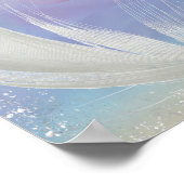 羽とバラポスター ポスター (角)