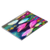 羽とビーズ ノートブック (左側)