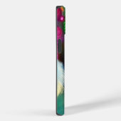 羽とビーズ パーソナライズされた Case-Mate iPhoneケース (裏面 / 右)