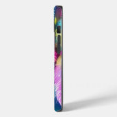 羽とビーズ パーソナライズされた Case-Mate iPhoneケース (裏面 / 左)