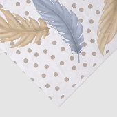 羽と水玉模様 薄葉紙 (詳細)