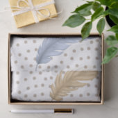 羽と水玉模様 薄葉紙 (ギフト)