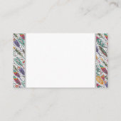 羽と渦巻き模様 名刺 (裏面)