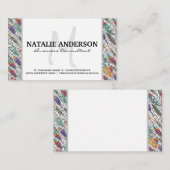 羽と渦巻き模様 名刺 (正面/裏面)