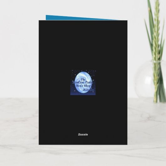 羽と炎エレキバスギター空白の カード (裏面)