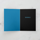 羽と炎エレキバスギター空白の カード (内部)