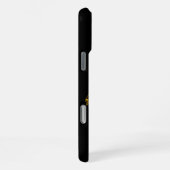 羽と王冠のデザインが入ったビリヤードの名言 iPhoneケース (右側面)