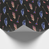 羽と矢印 ラッピングペーパー (角)