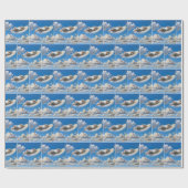 羽に浮いているネズミ ラッピングペーパー (フラット)