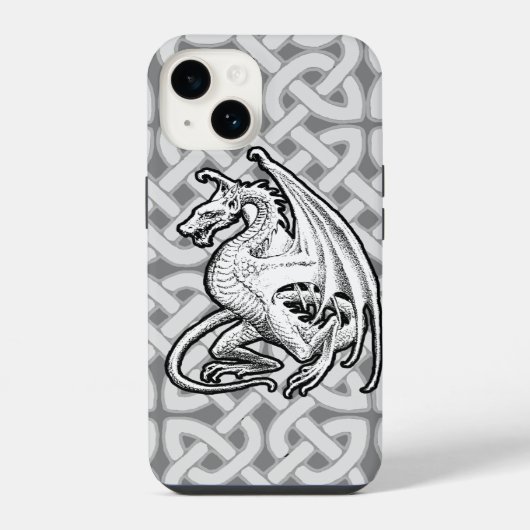 羽のあるドラゴンiPhone 6 カバー (裏面)
