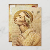 羽のある友達のポストカード ポストカード (正面/裏面)