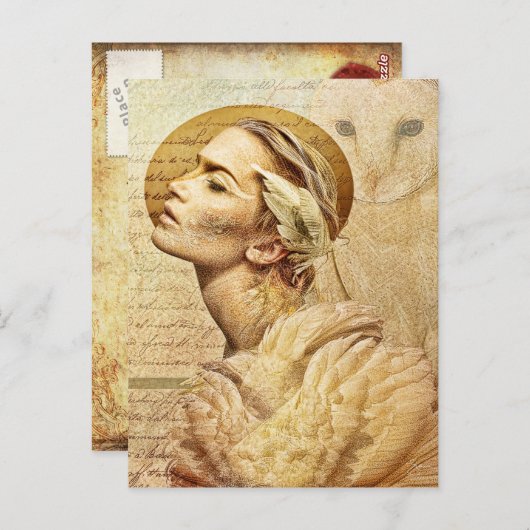 羽のある友達のポストカード ポストカード (正面/裏面)