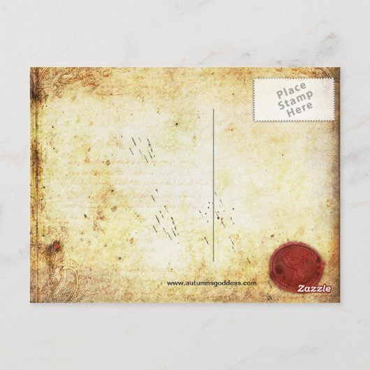 羽のある友達のポストカード ポストカード (裏面)