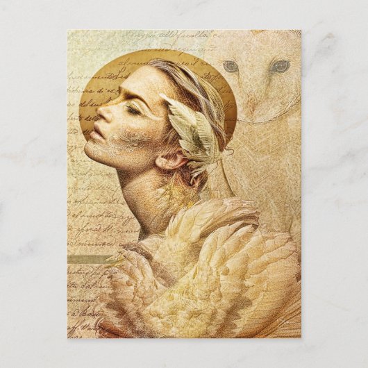 羽のある友達のポストカード ポストカード (正面)