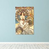 羽のある女性 – PLM鉄道旅行ポスター キャンバスプリント (インサイチュ (ウッドフロア))