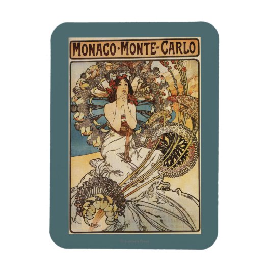 羽のある女性 – PLM鉄道旅行ポスター マグネット (縦)