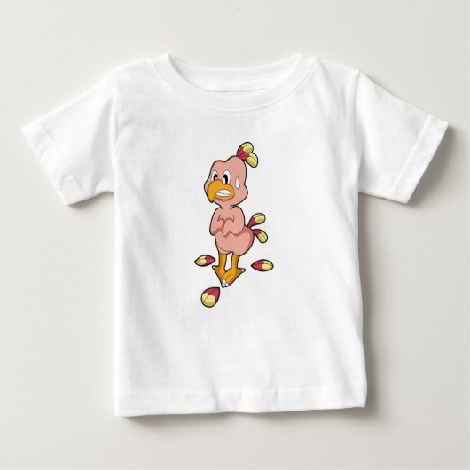 羽のないオウム.PNG ベビーTシャツ (正面)