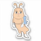 羽のない蝶 シール (正面)