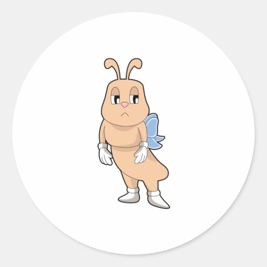 羽のない蝶 ラウンドシール (正面)