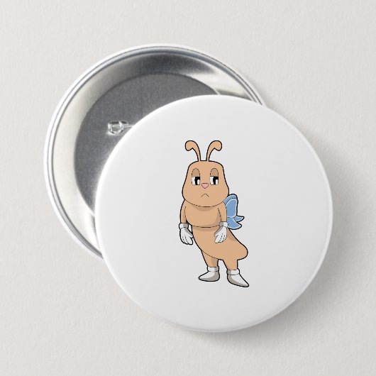 羽のない蝶 缶バッジ (正面&裏面)