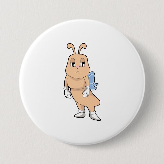 羽のない蝶 缶バッジ (正面)