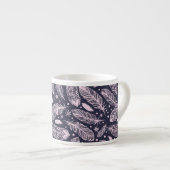 羽のようなファンタジー：ロマンチックなパターン作成 エスプレッソカップ (正面右)