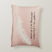 羽のように軽く、嵐のように強い アクセントクッション (裏面(縦))