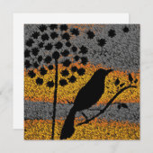 羽のカードの中の鳥 (正面/裏面)