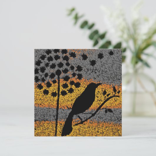 羽のカードの中の鳥 (スタンド正面)