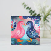 「羽のキス」ハッピーバレンタインのカード シーズンカード (スタンド正面)