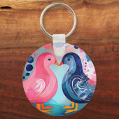 『羽のキス』ハッピーバレンタインデー キーホルダー (正面)