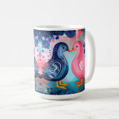 『羽のキス』ハッピーバレンタインデー コーヒーマグカップ (正面右)