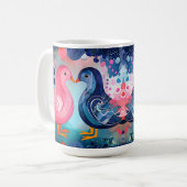 『羽のキス』ハッピーバレンタインデー コーヒーマグカップ (正面左)