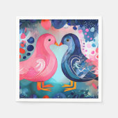 『羽のキス』ハッピーバレンタインデー スタンダードカクテルナプキン (正面)