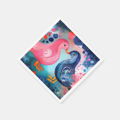 『羽のキス』ハッピーバレンタインデー スタンダードカクテルナプキン (角)