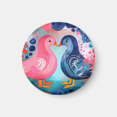 『羽のキス』ハッピーバレンタインデー マグネット (正面)